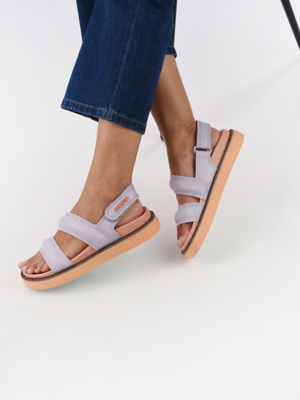 HOFF Leather Road Sandal – Size 38 (US 7.5–8) – Lilac